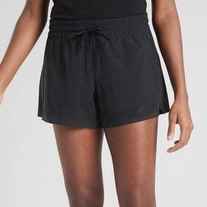 Athleta Baja Shorts Black Perforated Sz 2 EUC